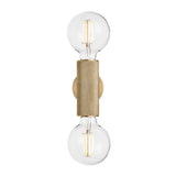 Knurled Edison Double Wall Light