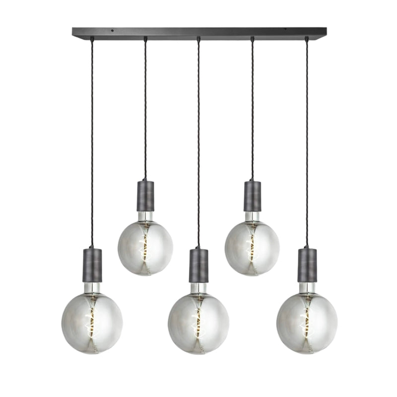 Sleek Large Edison Cluster Lights - 5 Wire – Brass