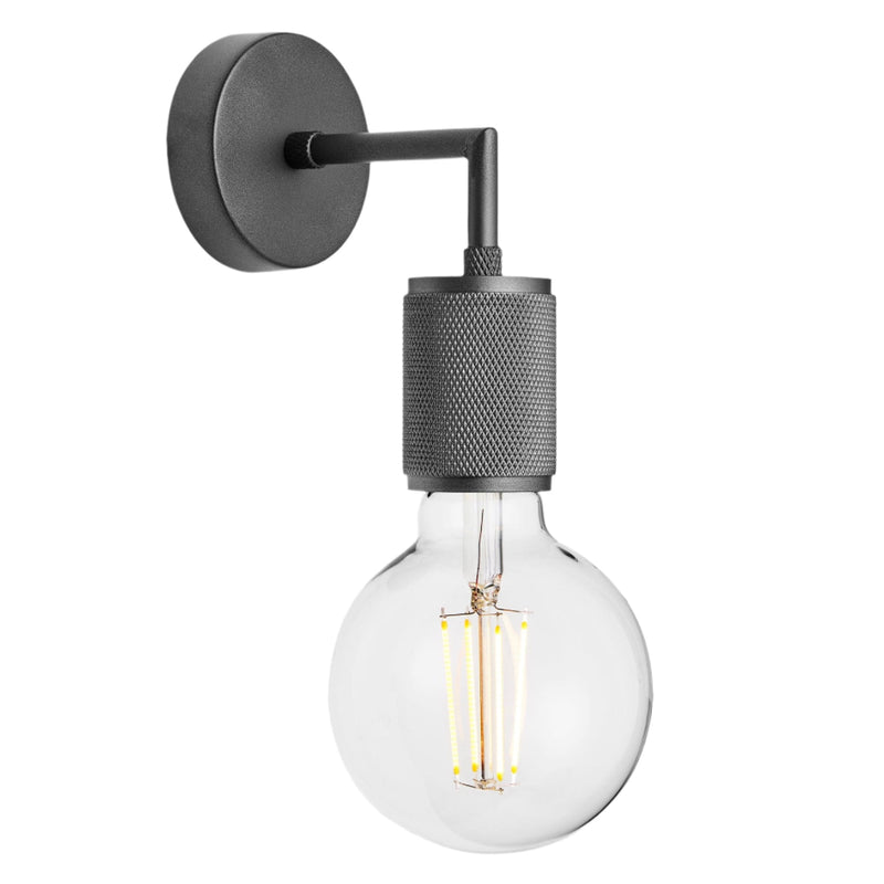 Knurled Edison Wall Light