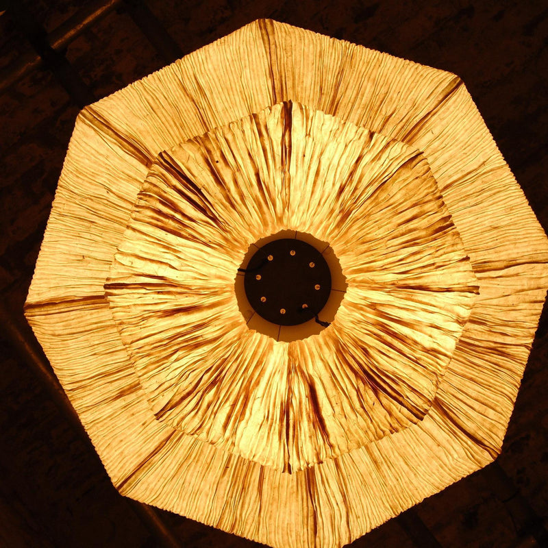 Epping Ring Paper Pendant Light - Ivory