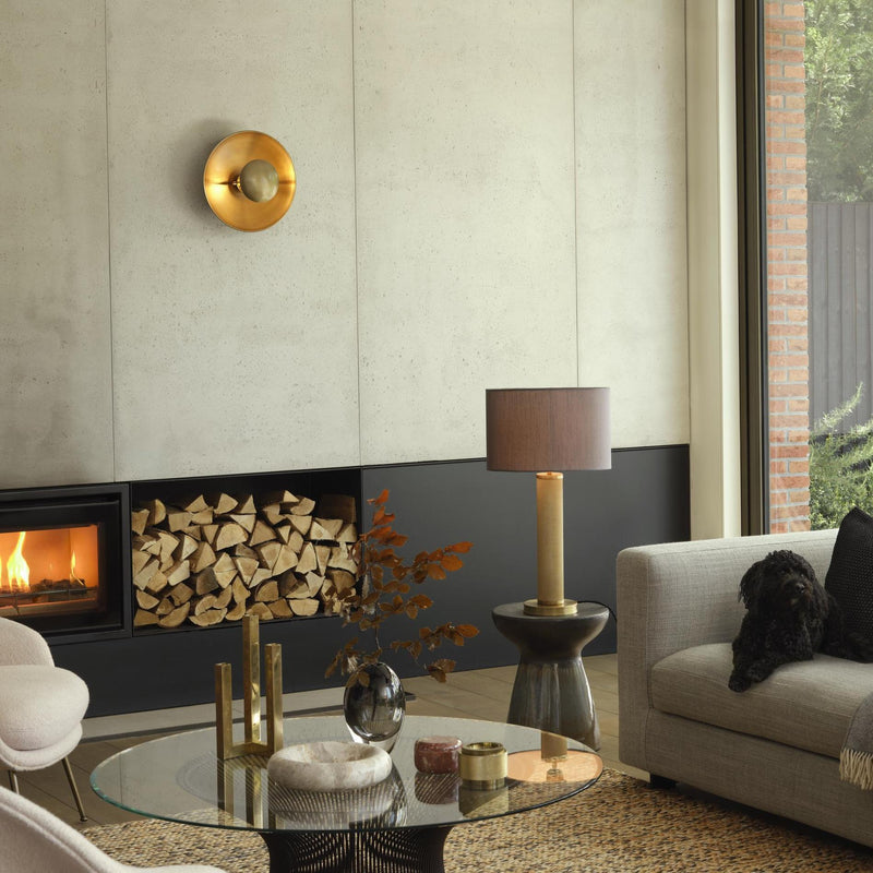 Boston Round Metal Diffuser Wall Light