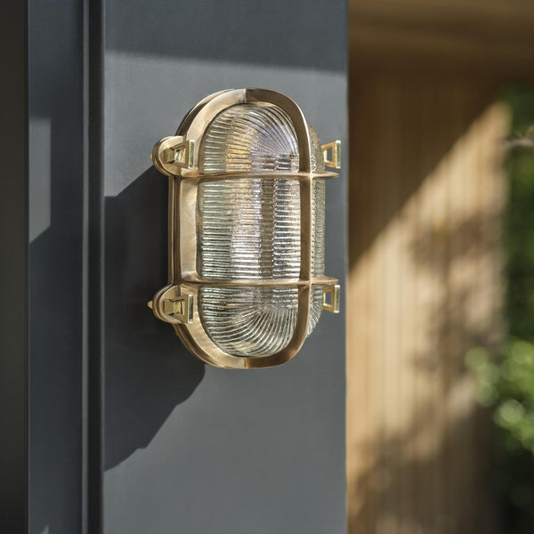 Bulkhead Outdoor & Bathroom Oval Wall Light - 6 Inch