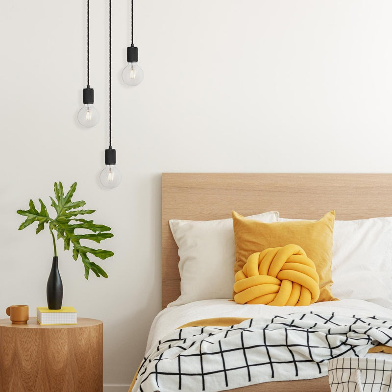 Knurled Edison Pendant Light - 1 Wire