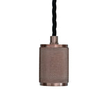 Knurled Edison Pendant Light - 1 Wire