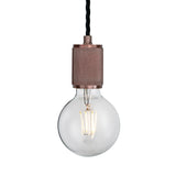 Knurled Edison Pendant Light - 1 Wire