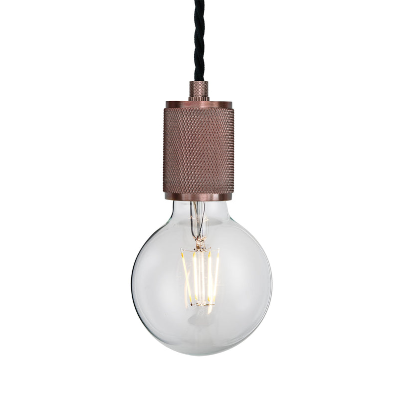 Knurled Edison Pendant Light - 1 Wire