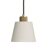 Knurled Empire Pendant - Light Natural Cotton