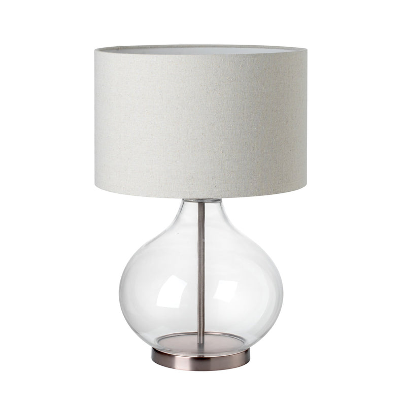 Knurled Glass Drop Table Lamp - Bronze