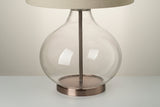 Knurled Glass Drop Table Lamp - Bronze