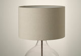 Knurled Glass Drop Table Lamp - Bronze