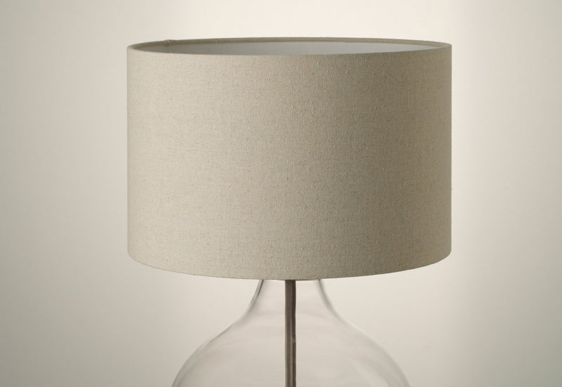 Knurled Glass Drop Table Lamp - Bronze