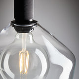 Knurled Glass Schoolhouse Pendant - 10 Inch