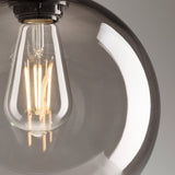 Knurled Glass Globe Pendant Light - 9 Inch