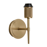 Knurled Cylinder Torch Wall Light -  Light Natural Cotton - Brass