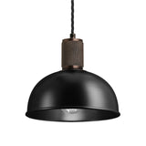 Knurled Dome Pendant Light - 8 Inch