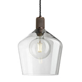 Knurled Glass Schoolhouse Pendant - 10 Inch