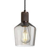 Knurled Glass Schoolhouse Pendant - 5.5 Inch