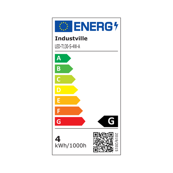 LED Single Filament Dimmable Bulb - 4W E27 T130  - Amber