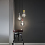 Vintage Giant LED Edison Bulb Old Filament Lamp - 8W E27 Spiral Globe G200 - Smoke Grey