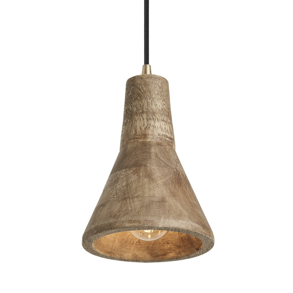 Maribo Wooden Pendant Light - 6 inch