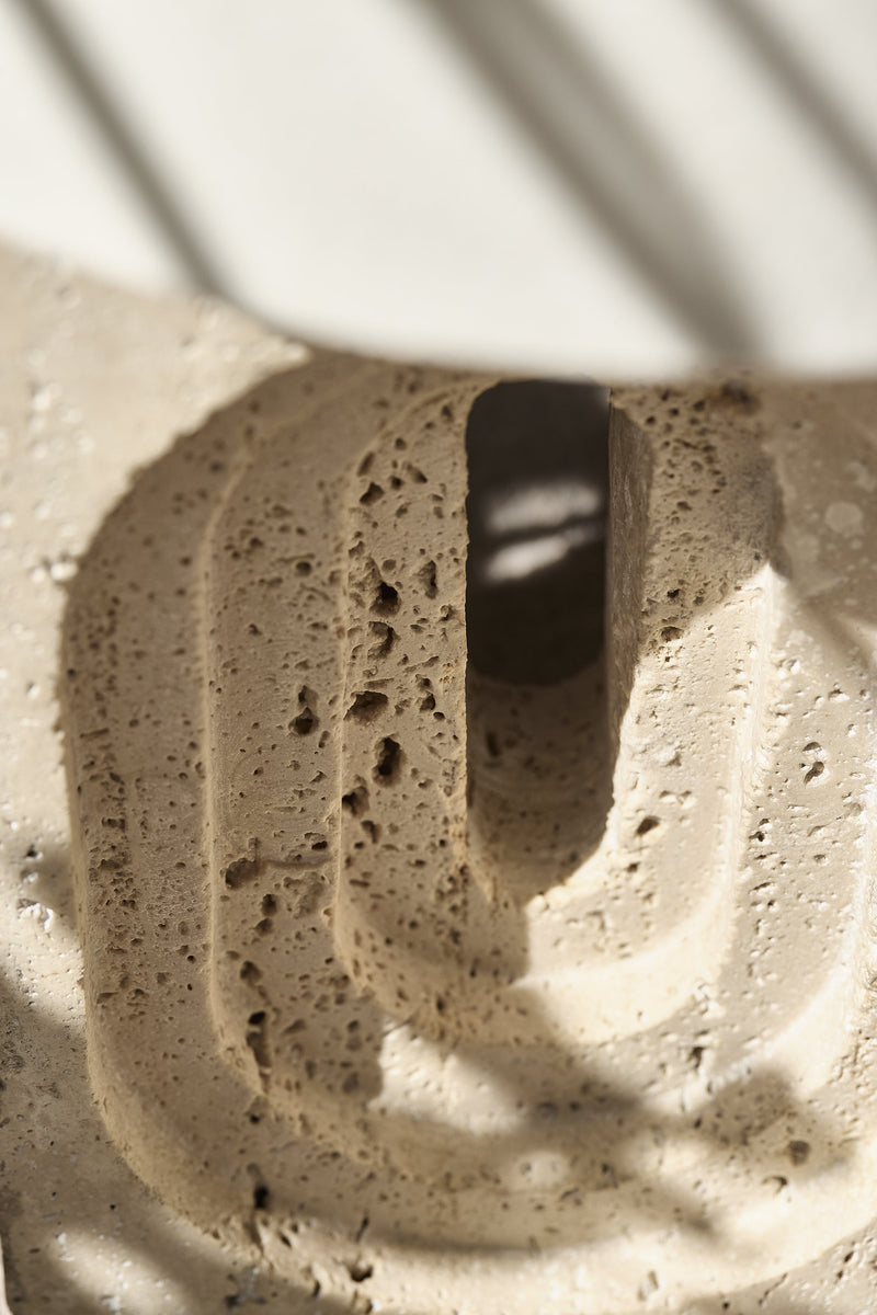 Travertine Rectangular Table Lamp