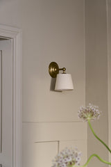 Orlando Empire Wall Light - Light Natural Cotton