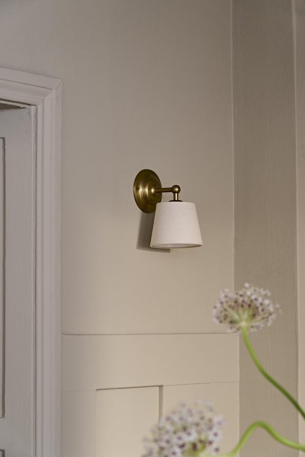 Orlando Empire Wall Light - Light Natural Cotton
