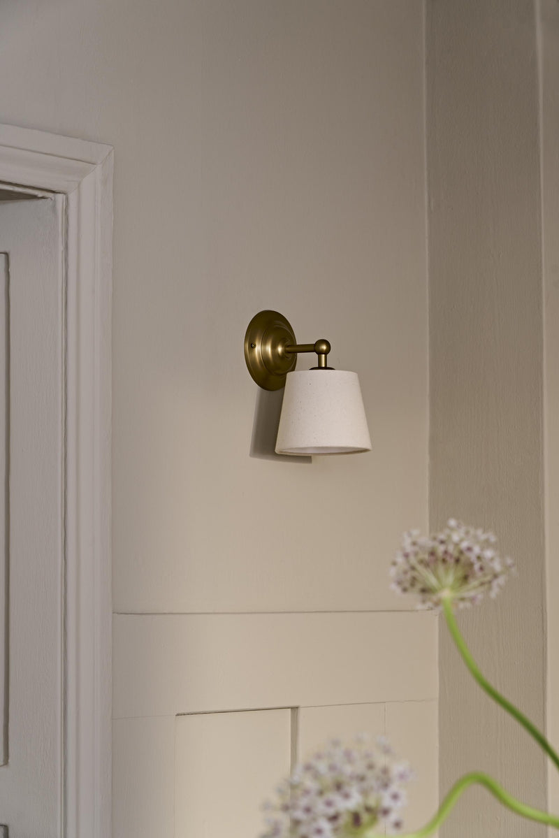Orlando Empire Wall Light - Light Natural Cotton