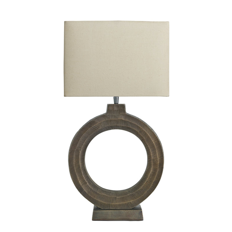 Ornate Circle Table Lamp
