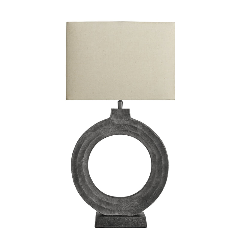 Ornate Circle Table Lamp