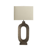 Ornate Oval Table Lamp