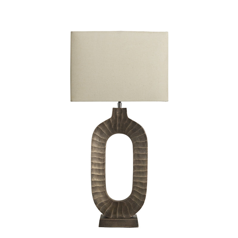 Ornate Oval Table Lamp