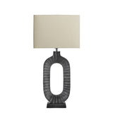 Ornate Oval Table Lamp