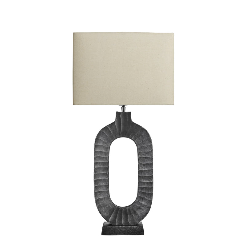 Ornate Oval Table Lamp