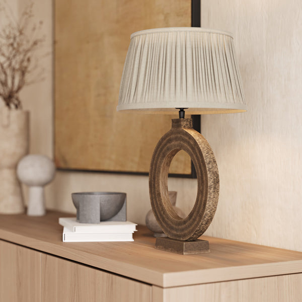 Ornate Circle Table Lamp