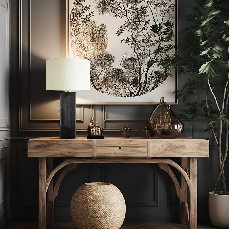 Pillar Square Table Lamp