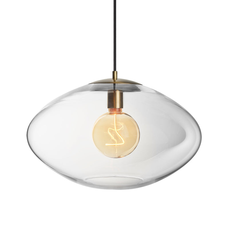 Preston Glass Oval Pendant Light
