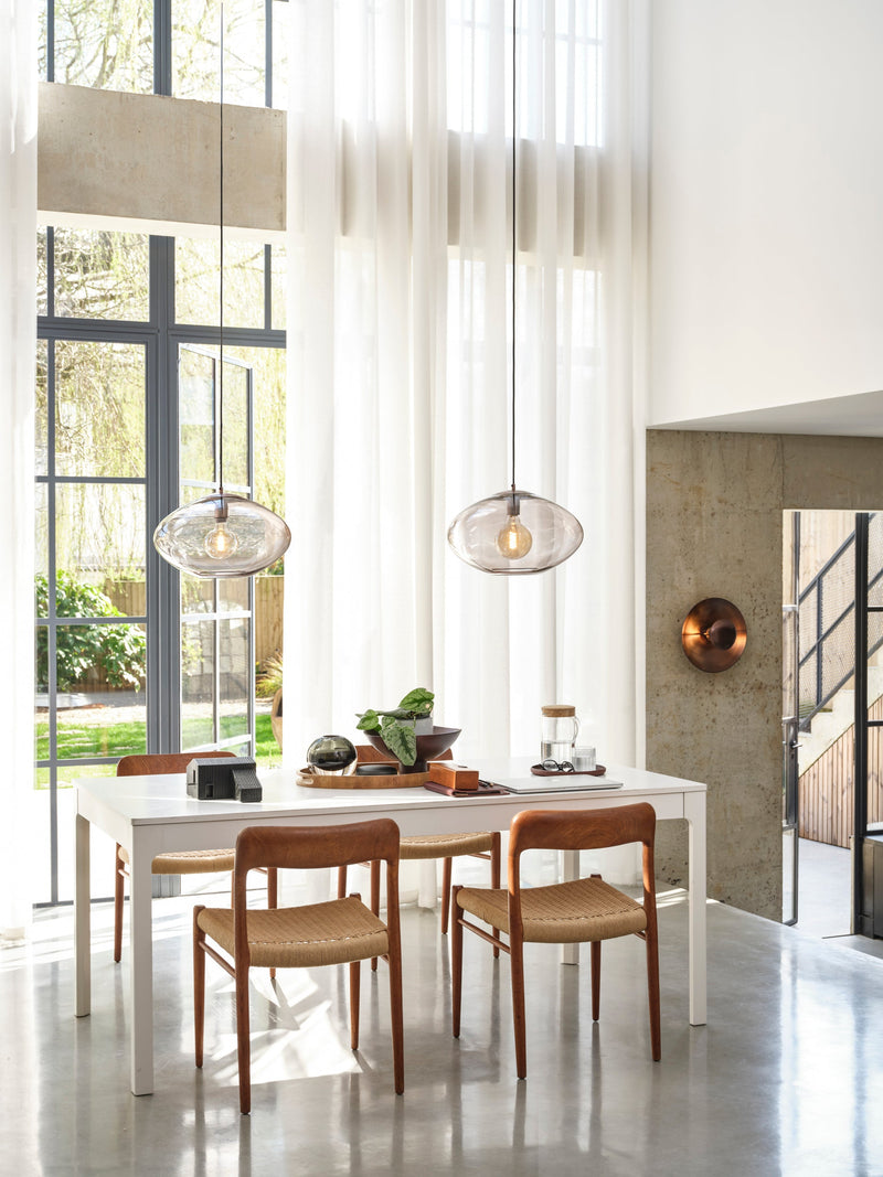 Preston Glass Oval Pendant Light