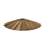 Knurled Pleated Slope Pendant Light - Brass