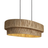 Raffia Layered Pendant Light - Natural