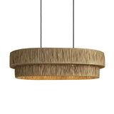 Raffia Layered Pendant Light - Natural