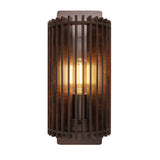 Rift Slatted Wooden Wall Light - Dark
