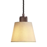 Ribbed Empire Pendant - Light Natural Cotton