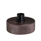 Rift Slatted Wooden Drum Semi Flush Mount Light - Dark