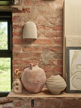 Ramsay Outdoor & Bathroom Cone Wall Light - Ivory