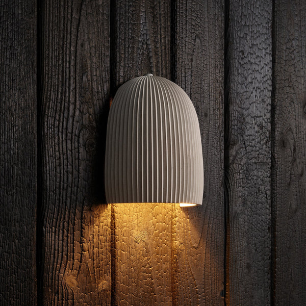 Ramsay Outdoor & Bathroom Cone Wall Light - Ivory