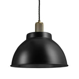 Ribbed Dome Pendant - 13 Inch