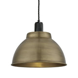 Ribbed Dome Pendant - 13 Inch