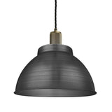 Ribbed Dome Pendant - 13 Inch