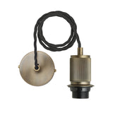 Rift Slatted Wooden Small Cone Pendant Light - Dark